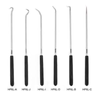 9-3/4 In Long Hook and Pick Set - 6-Pc