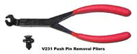 Push Pin Removal Pliers - 75 Degree Offset