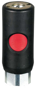 1/4 In Truflate Safety Push Button Coupling w 1/4 In F NPT