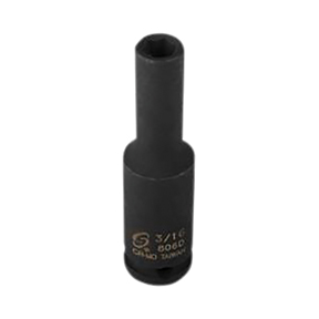 1/4 Inch Drive 6 Pt Fractional SAE Deep Impact Socket 3/16 Inch