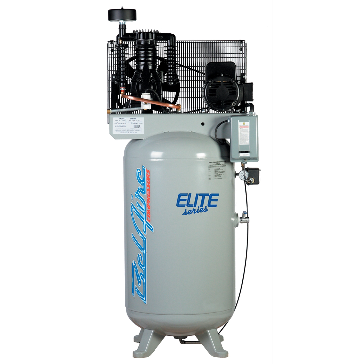 7.5 HP 80 Gallon Single Phase Air Compressor