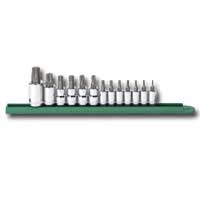 1/4 In 3/8 In and 1/2 In Drive Torx Press Fit Bit Socket Set - 1