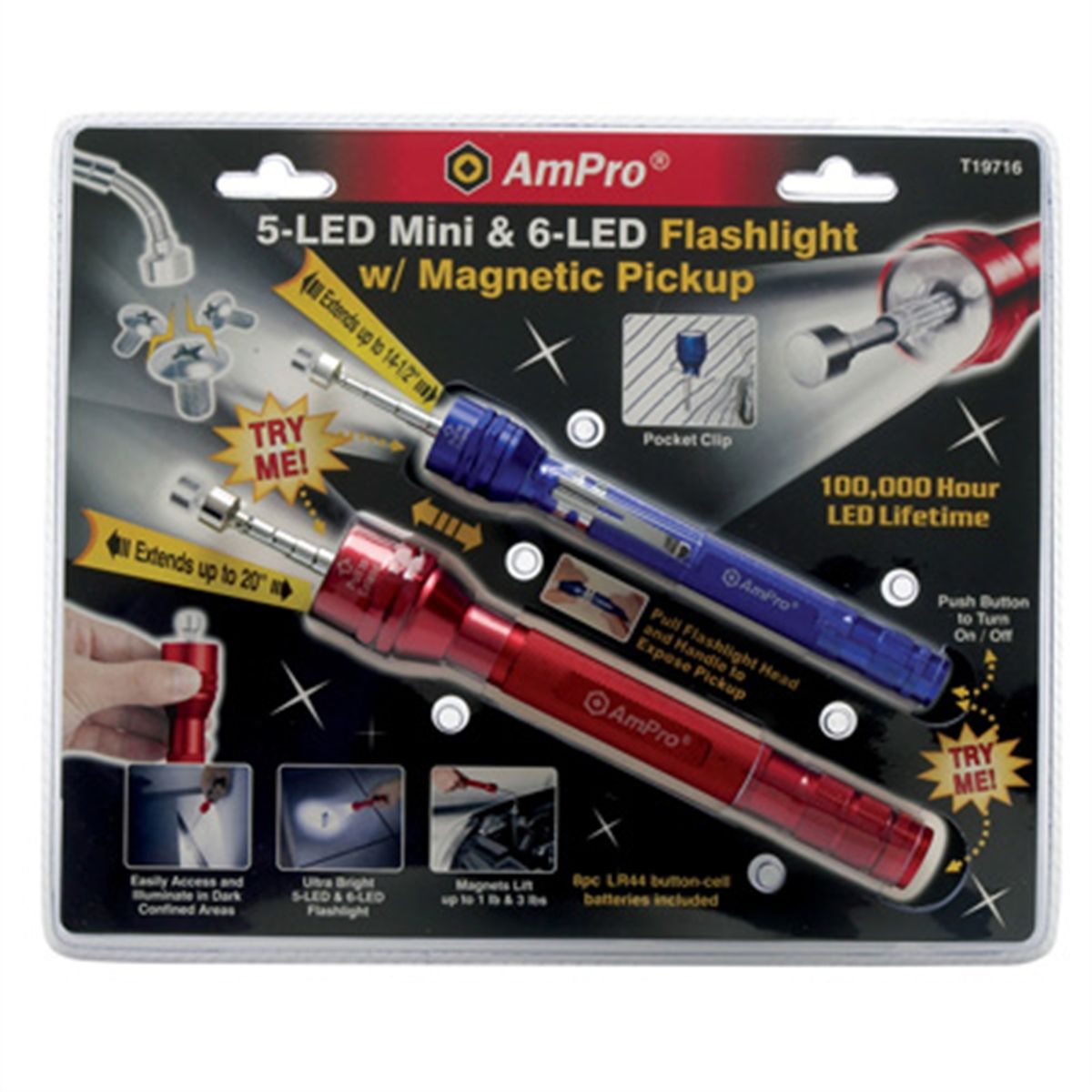 2PC. FLASHLIGHT RETRIEVER SET