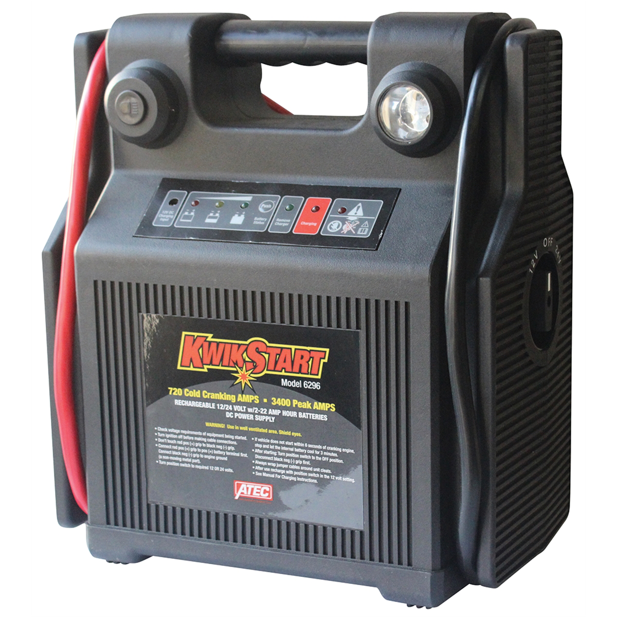 BATTERY 12/24 VOLT JUMP STARTER