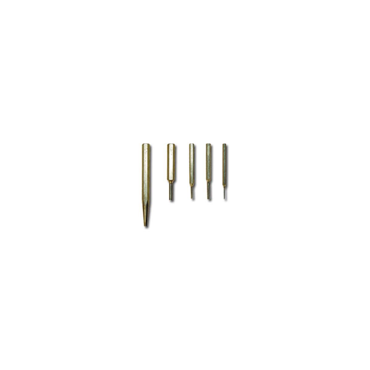 4 Piece Brass Pin Punch Set