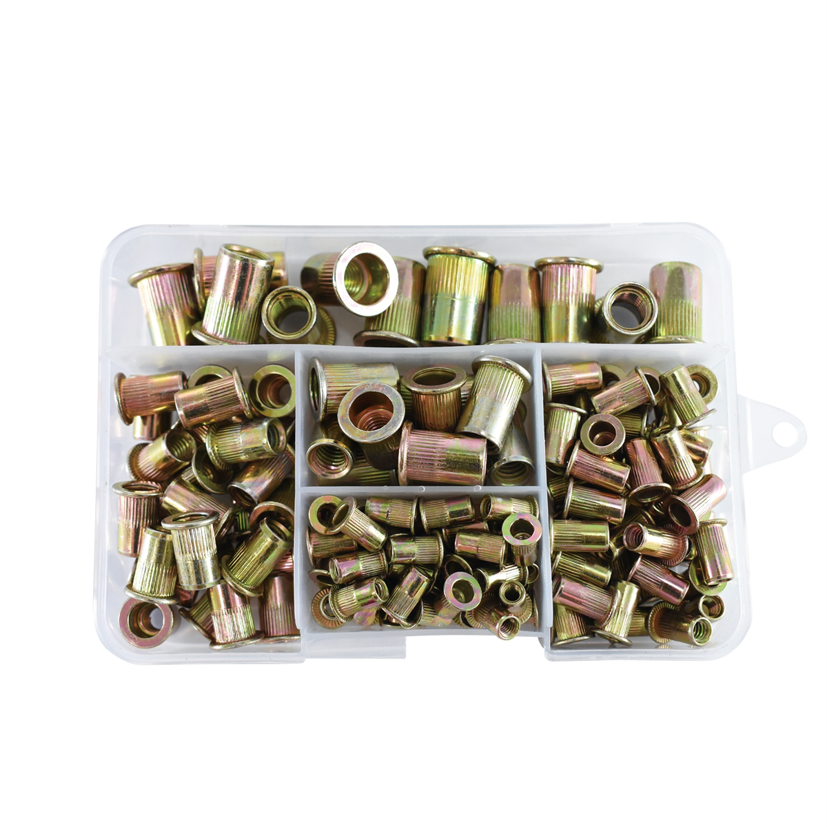 120pc Steel Rivet Nut Assortment - SAE