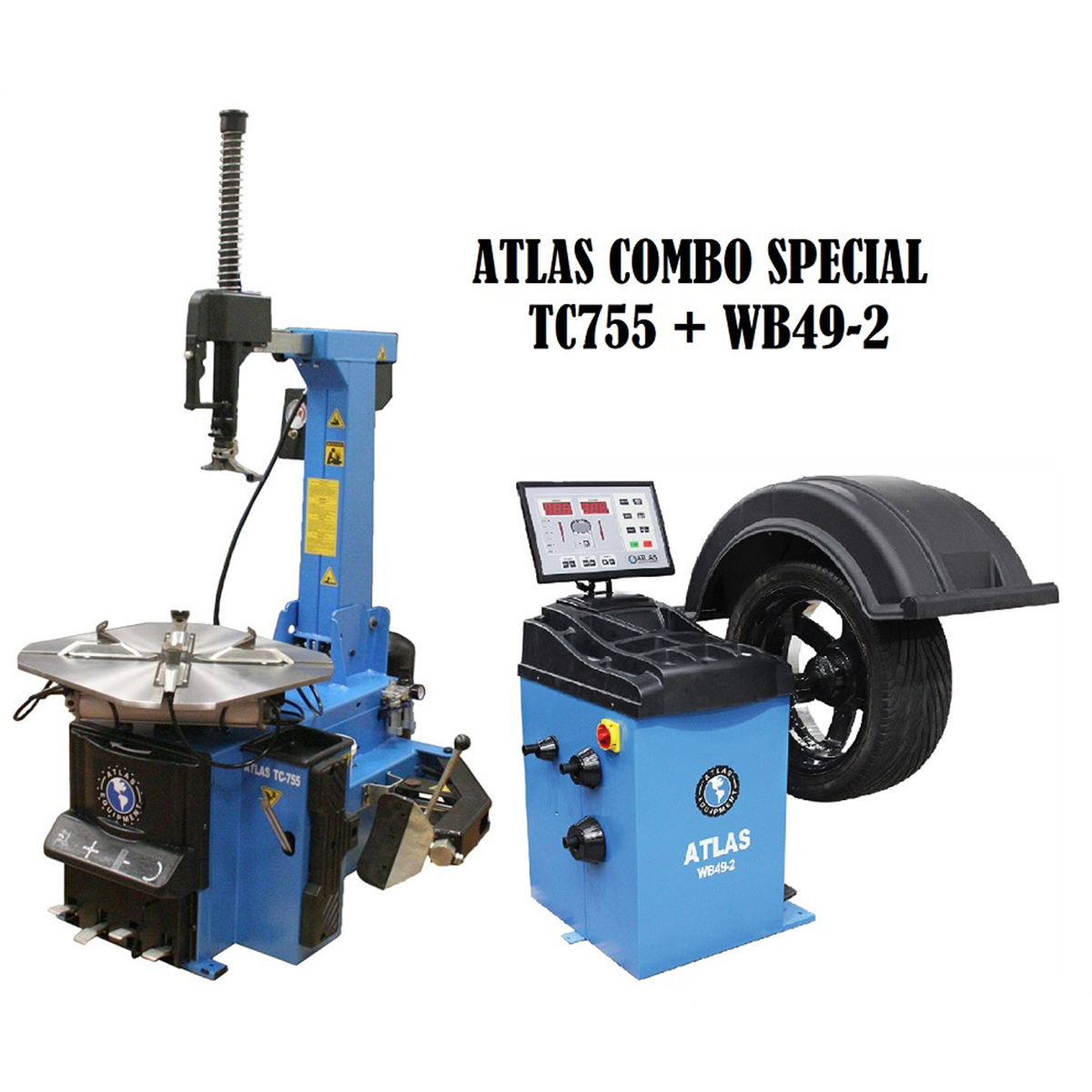 ATLAS AUTOMOTIVE EQUIPMENT ATLAS TC755 AND WB49-2 COMBO PACKAGE  TCWB-COMBO3-FPD