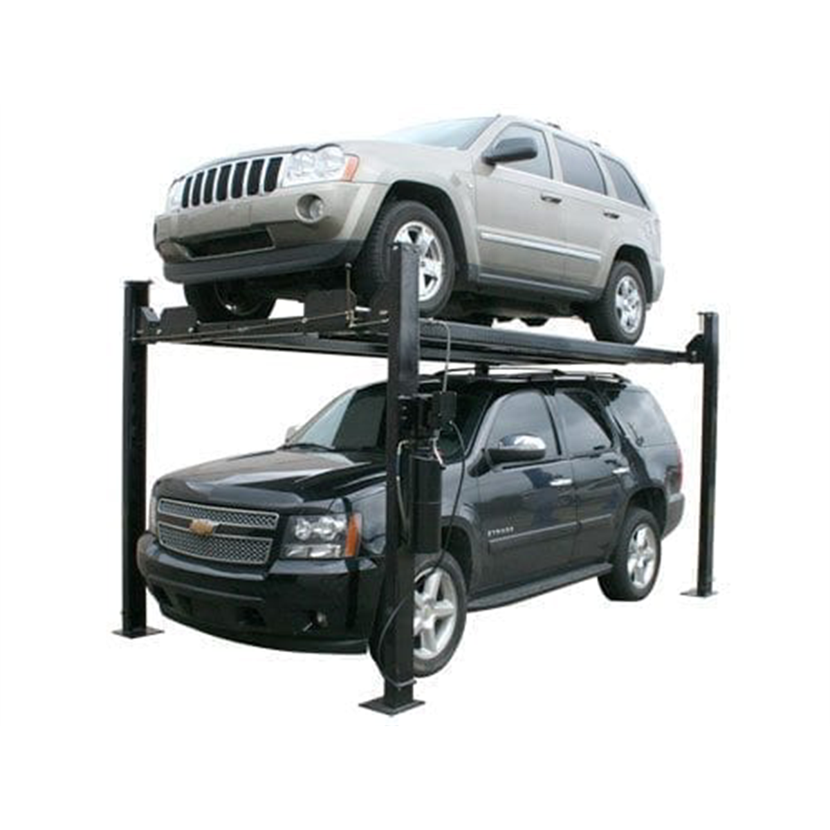 8000 LB. CAPACITY 4-POST LIFT LADDER LOCK DESIGN