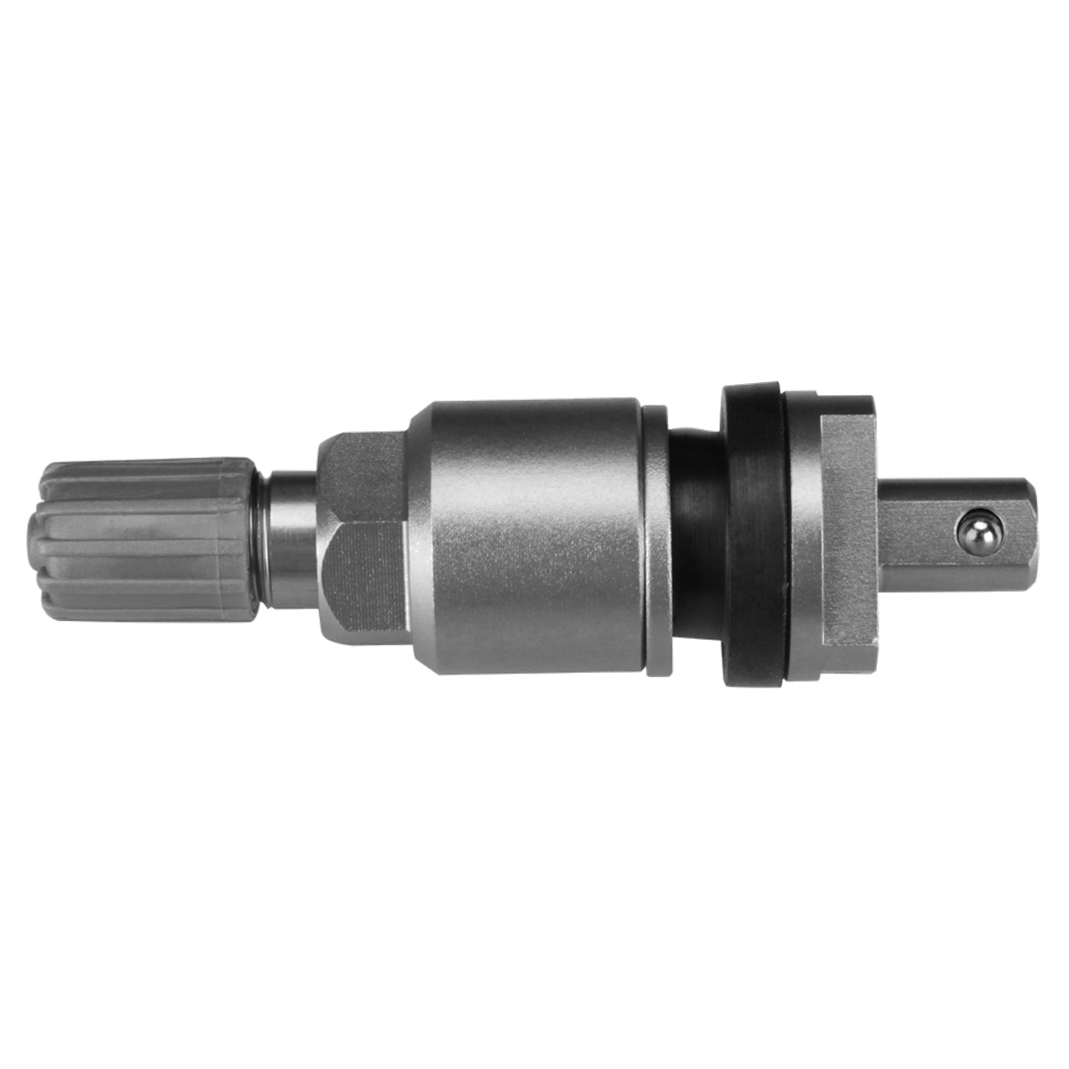 Titan Grey Metal Press-in Valve for 1-Sensor