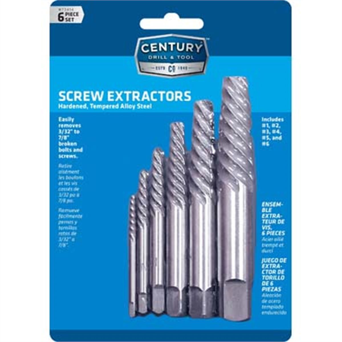 6 PC SET SP SCREW EXT CD