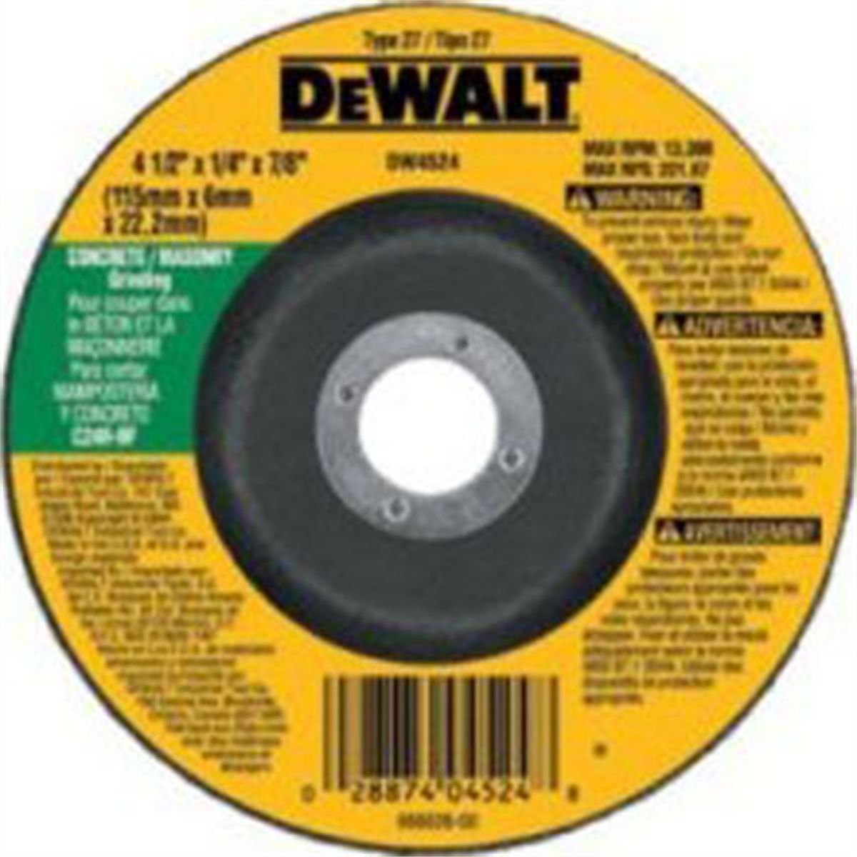 4.5"x1/4"x7/8" Masonry G/W