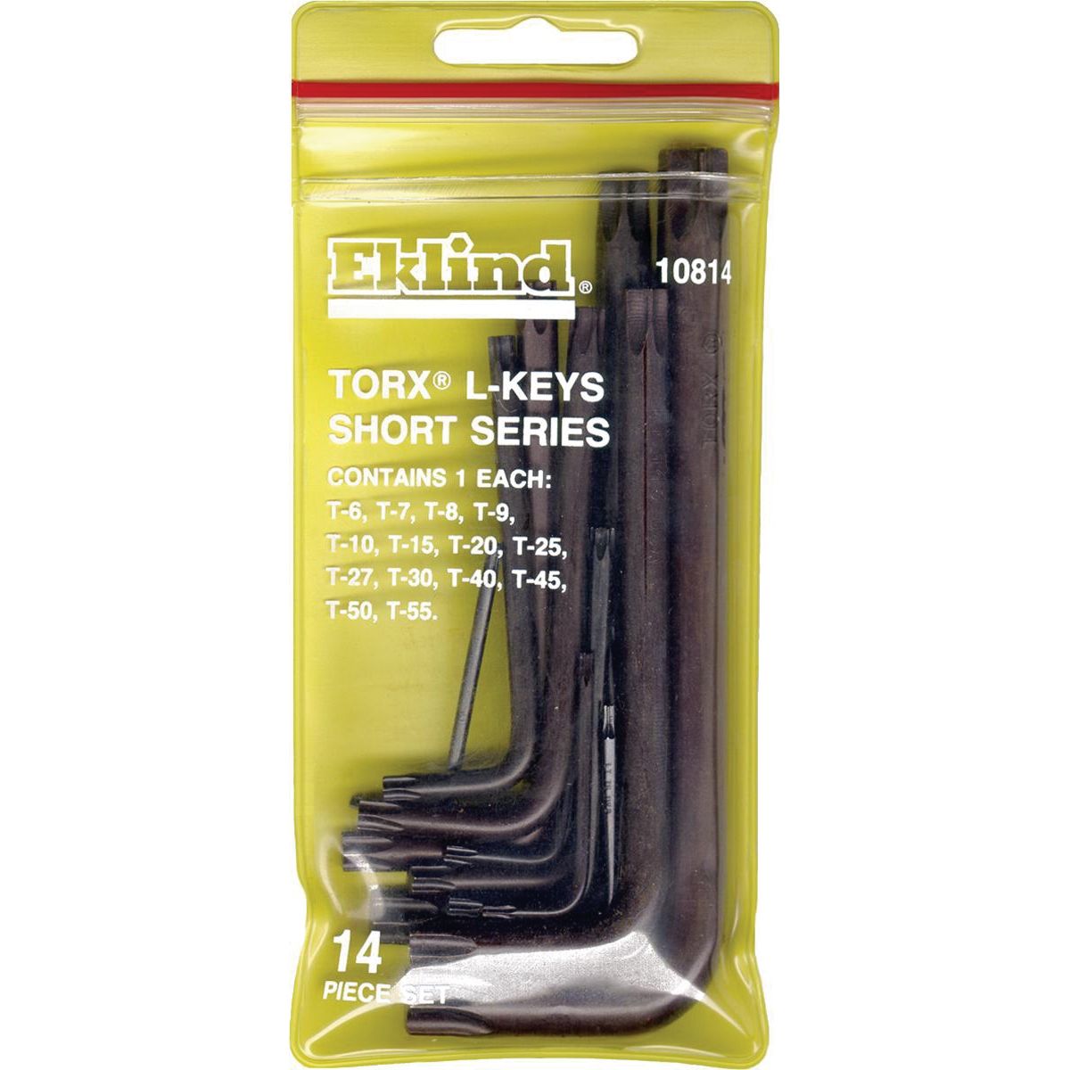 TORX-L-KEY 14 PC. SHORT TORX L-KEY VINYLE POUCH