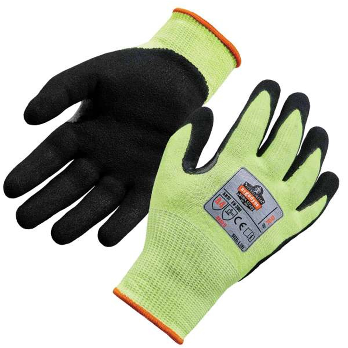 7041 L Lime Nitrile-Coated Level 4 Cut Gloves