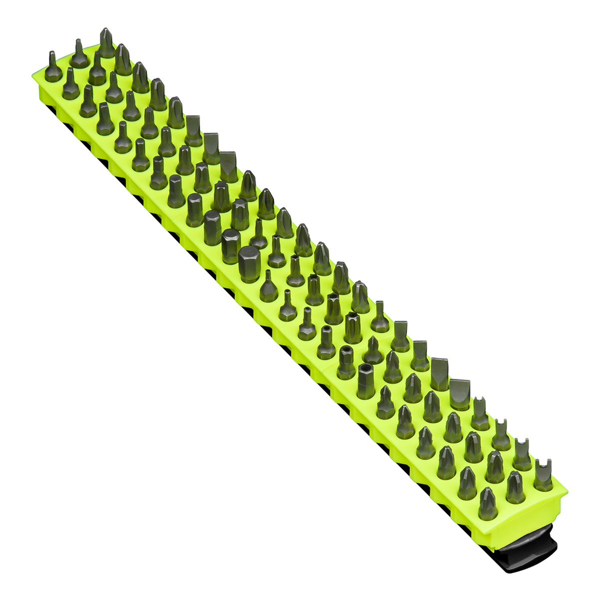 13" 72 Tool Magnetic Bit Bar - Black/Hi-Viz