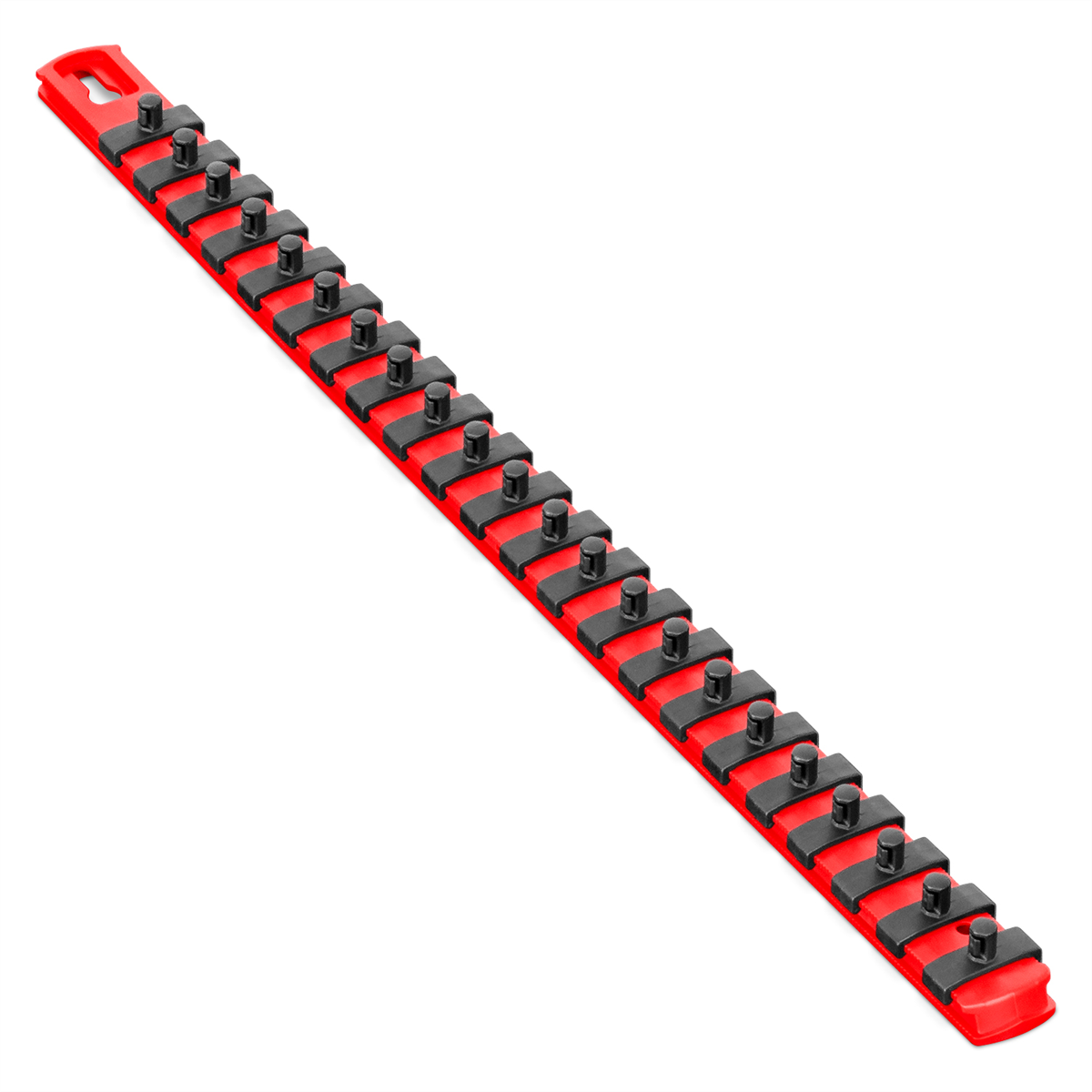 18" Socket Organizer, Red w/ 1/4" TwistLock Clips