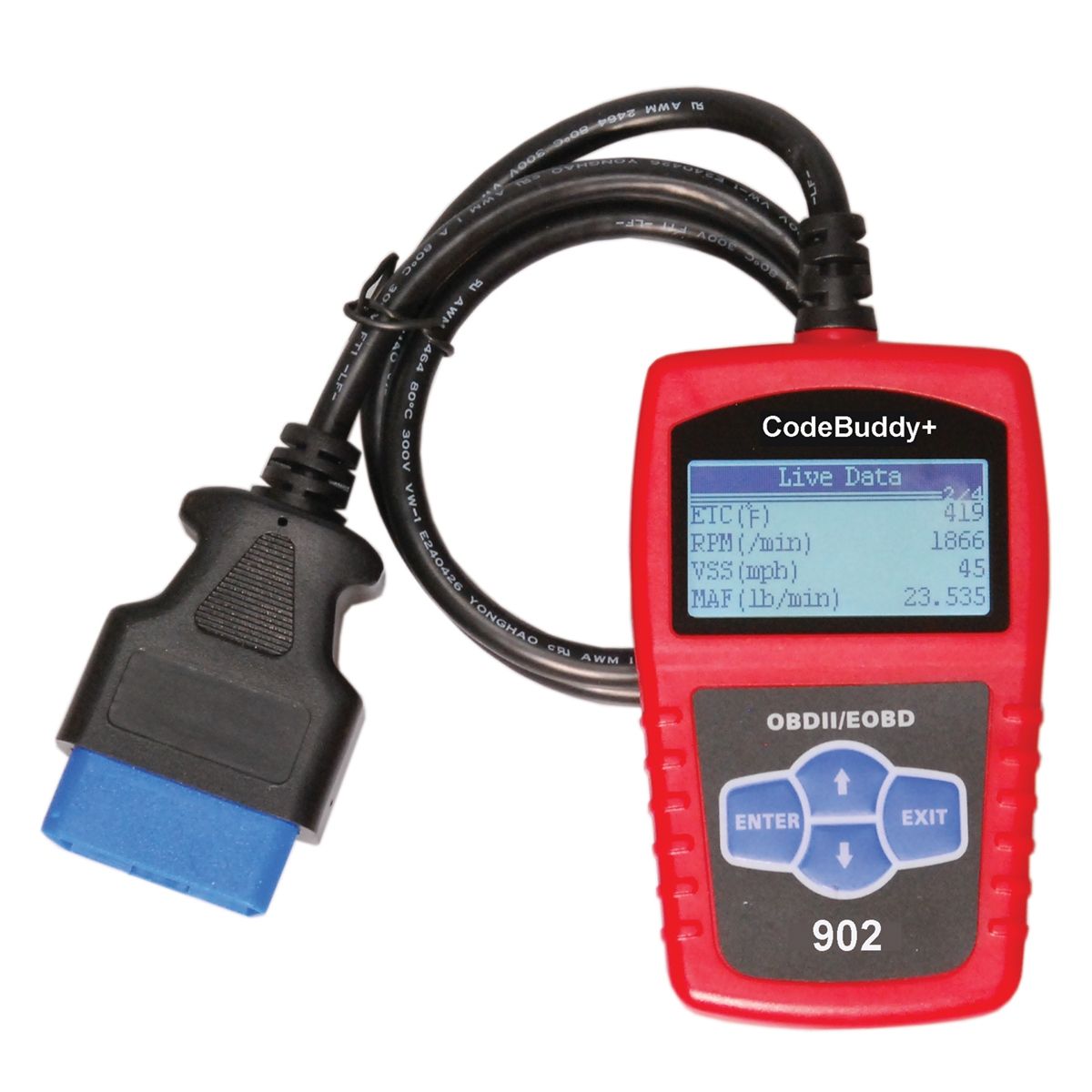 Code Buddy+ OBDII Code Scanner With Live Data #904