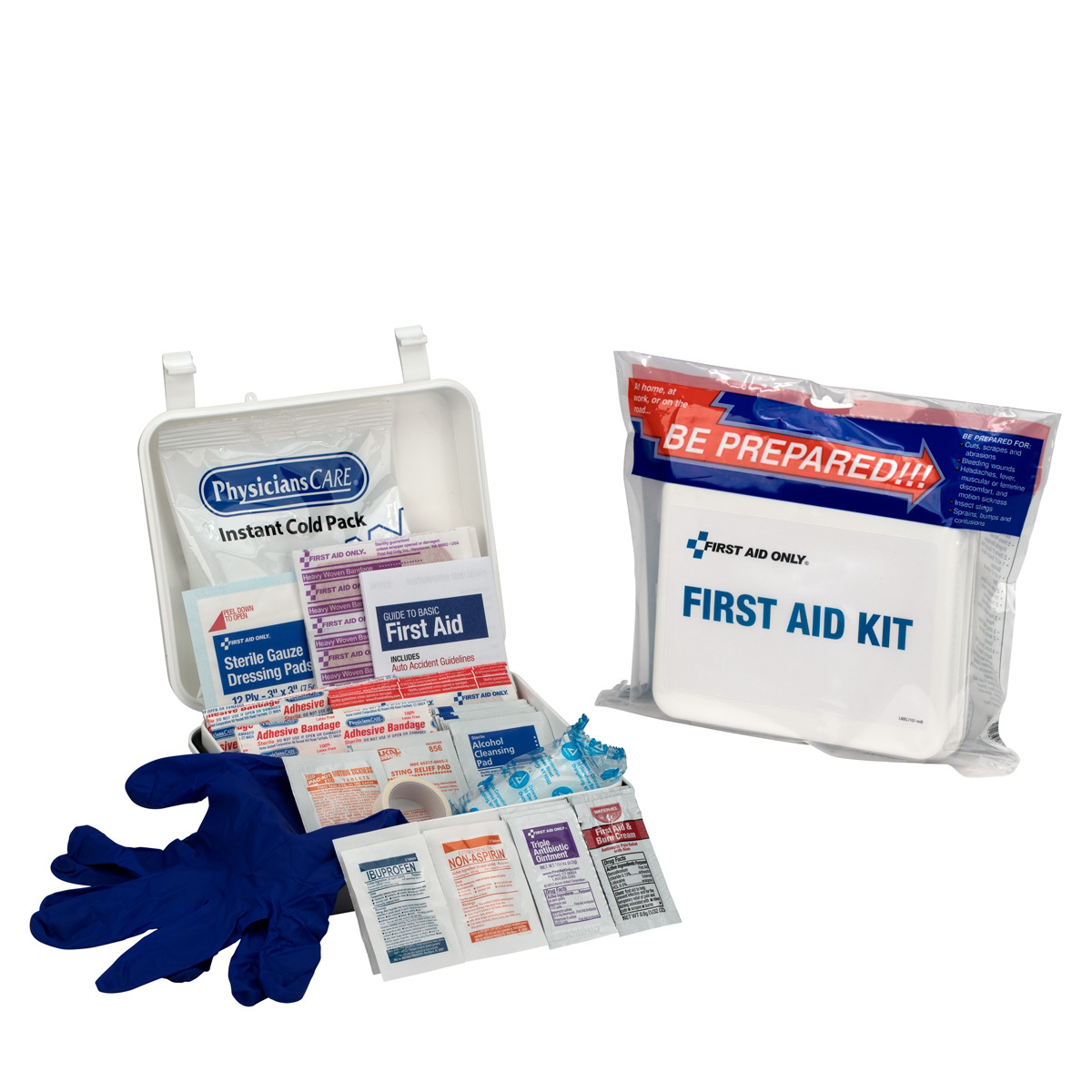 Travel First Aid Kit 68 Piece Plastic Case