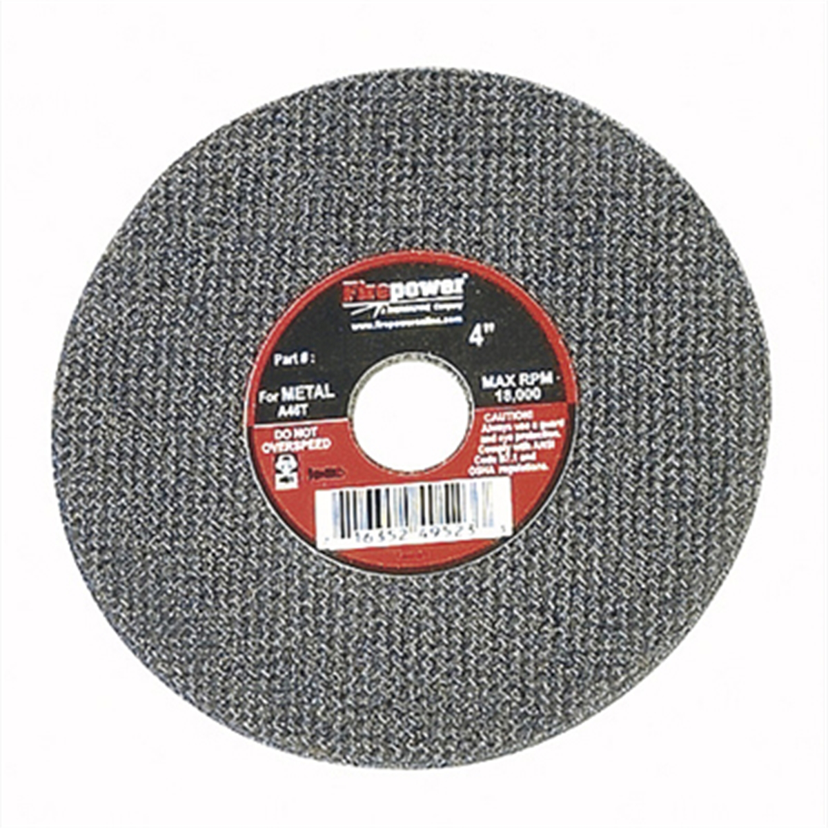 CUT-OFF WHEEL 4 X 1/8 X 3/8