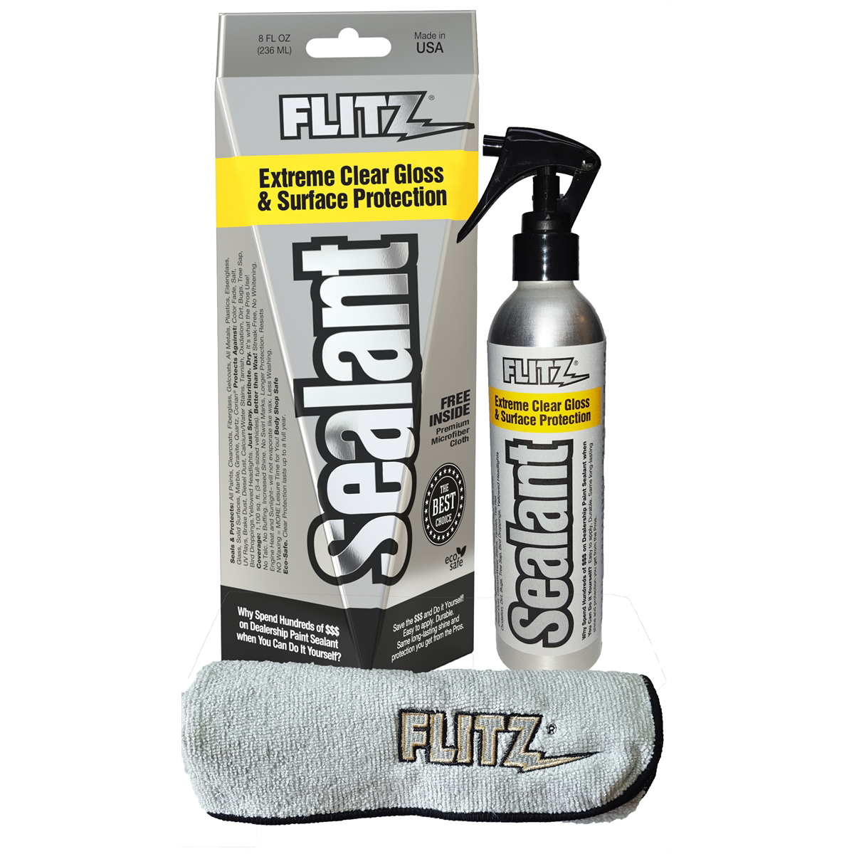 Sealant 8 oz Spray Bottle with Free Microfiber