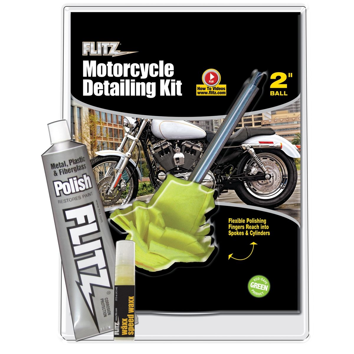 Flitz CY61501 Motorcycle Detailing Kit FTZCY61501