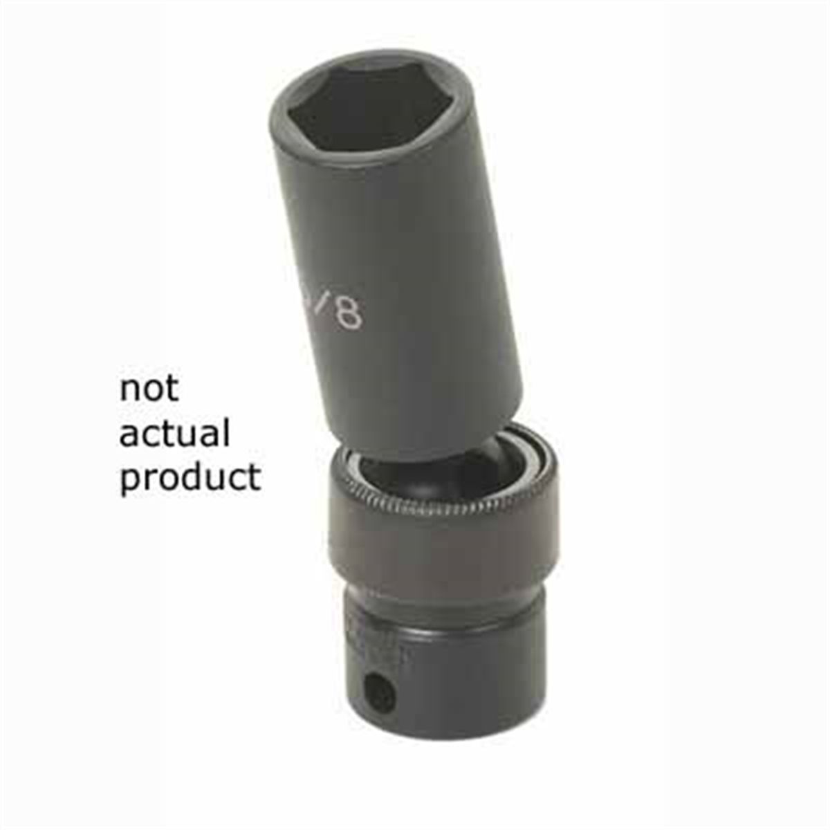 3/8 Inch Deep Universal Impact Swivel Socket 21mm