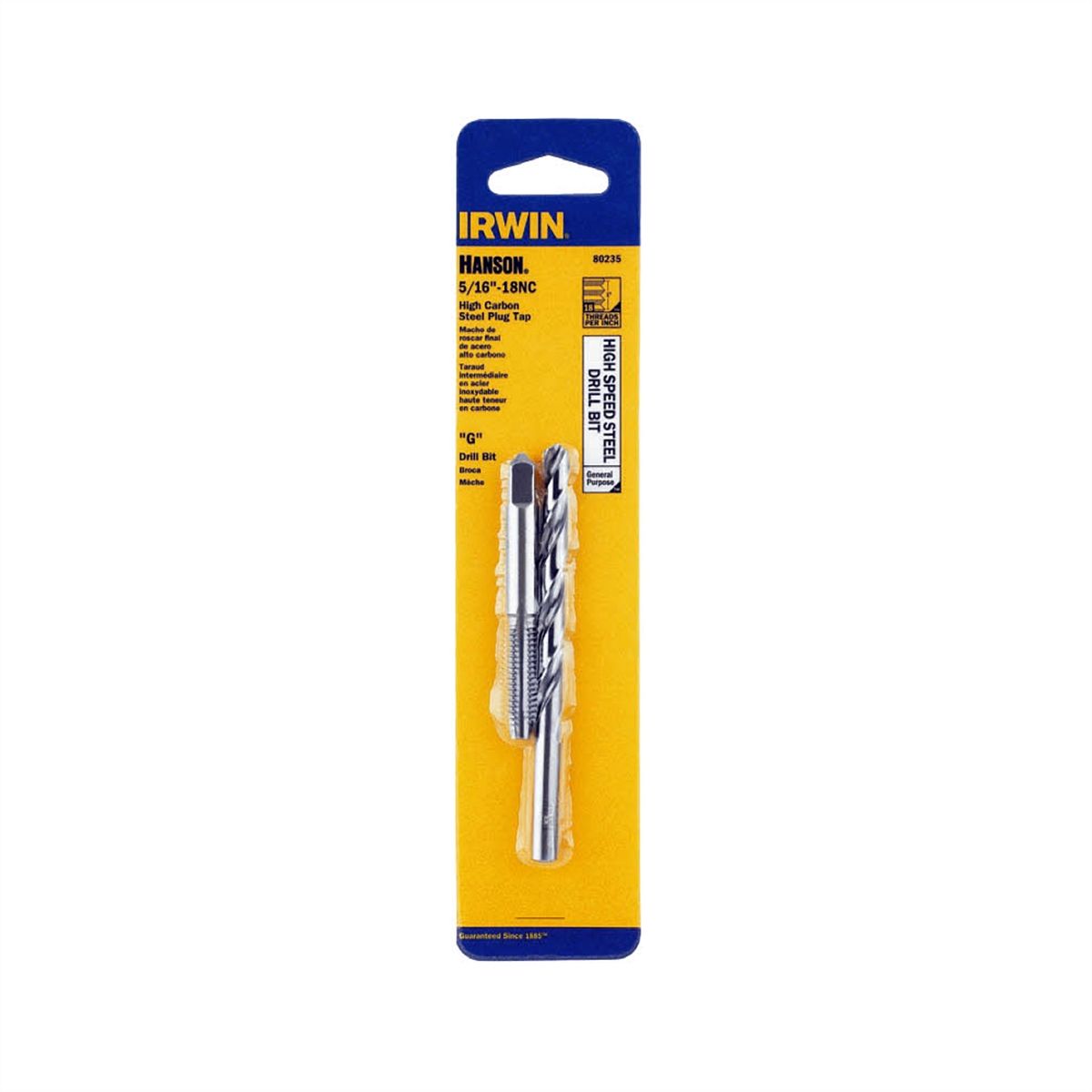 5/16" - 18 NC Tap + Letter G Drill Bit