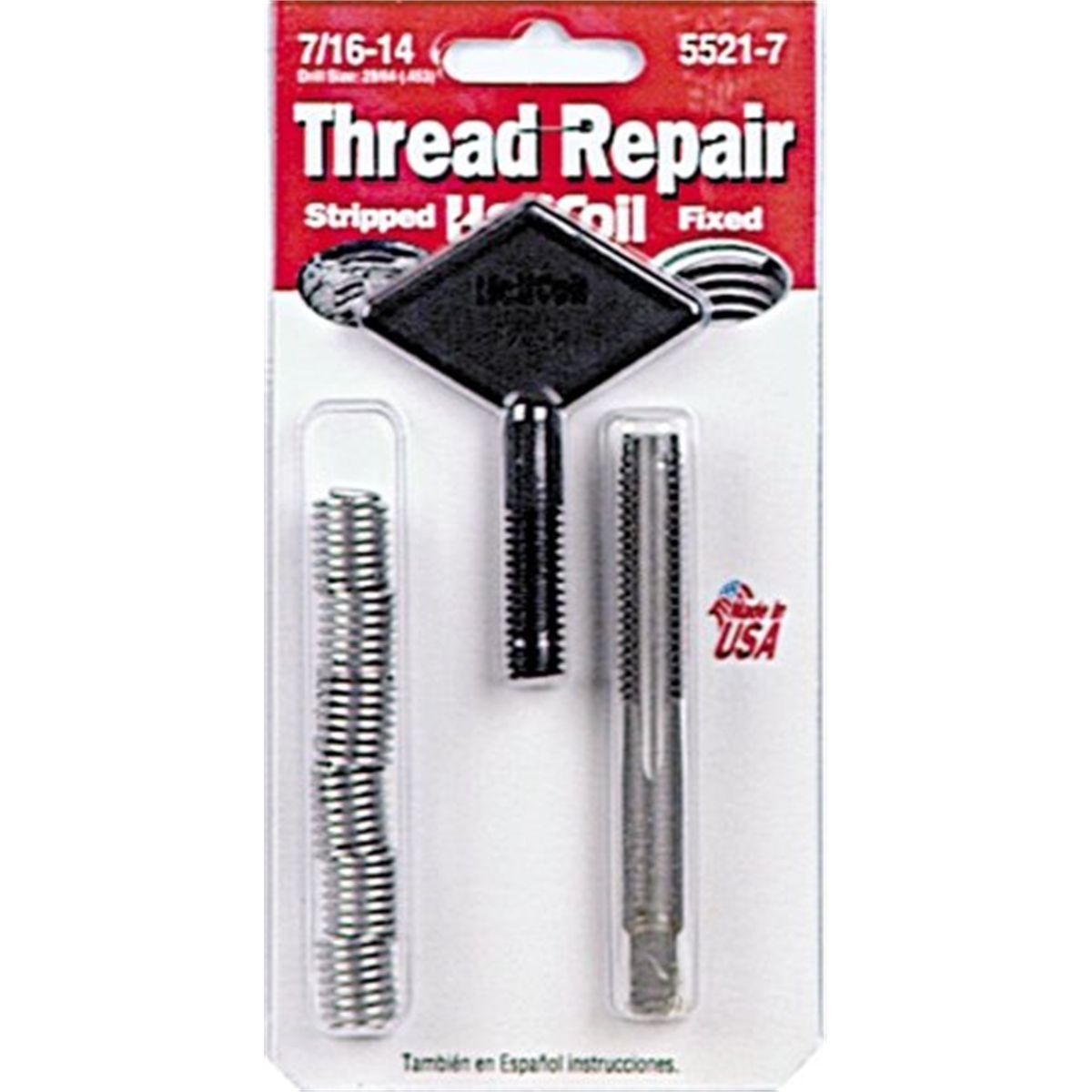Helicoil 5521-6 3/8-16 Inch Coarse Thread Repair Kit 