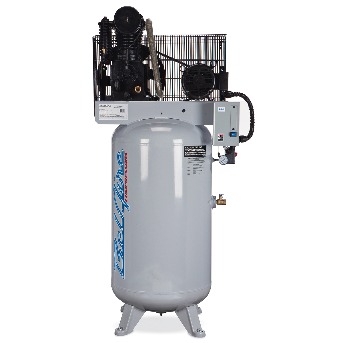 7.5hp 80 gal 2 stage cast iron series