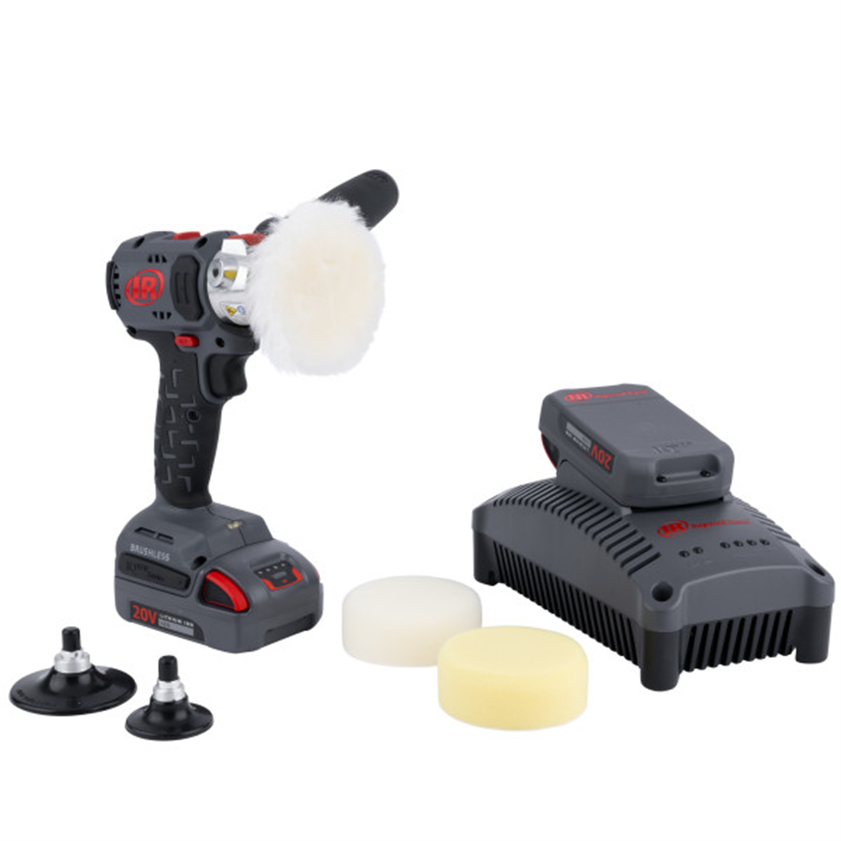 20V Cordless Polisher/Sander 2 Battery Kit, 8300 RPM, 2" & 3" Pa