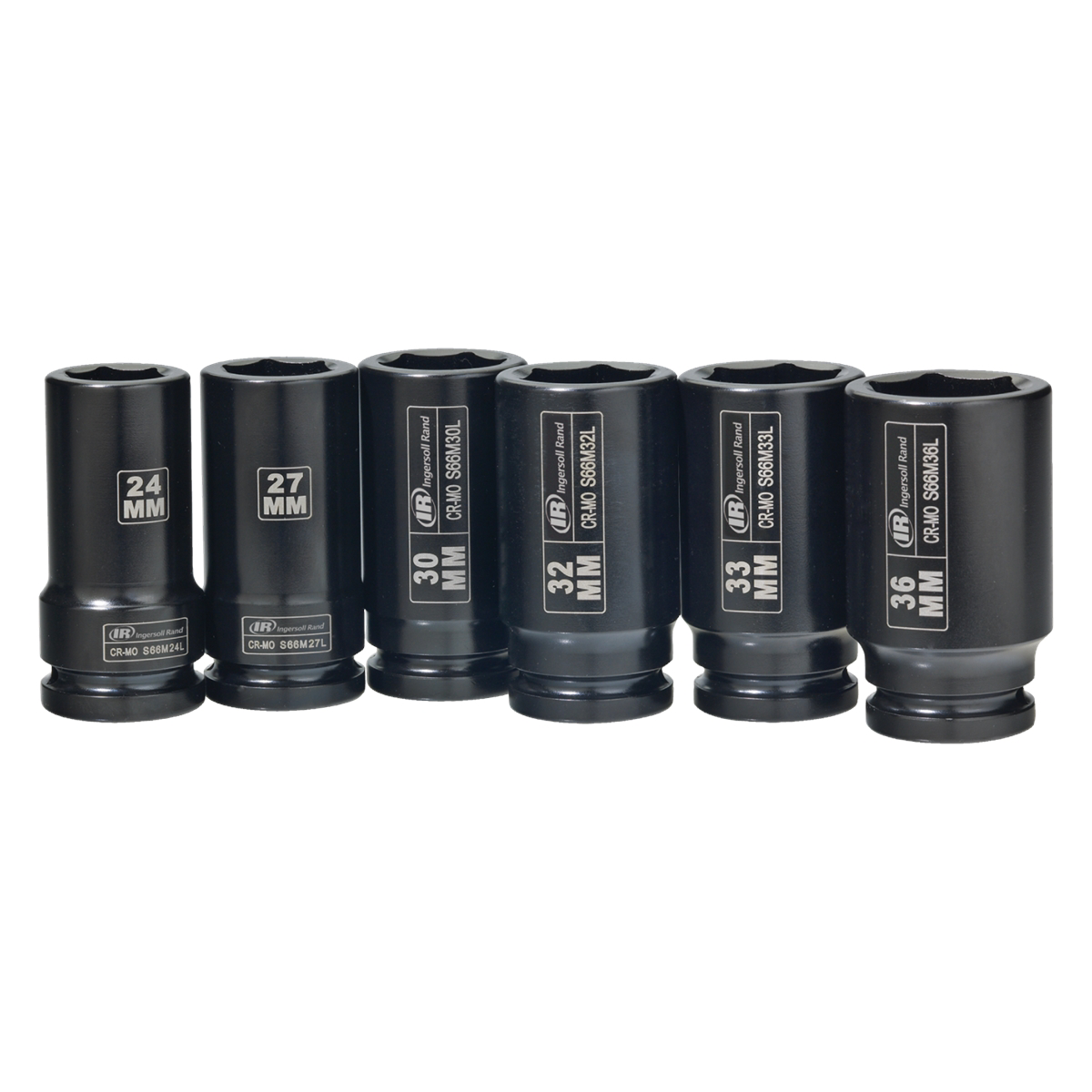 3/4" Drive Metric Deep Impact Socket Set, 6 Piece