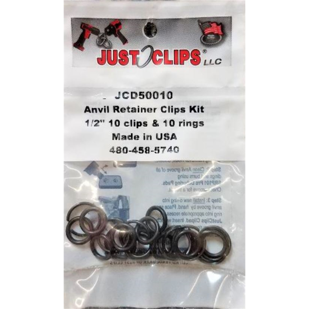 10-pk 1/2" clip o-ring kit