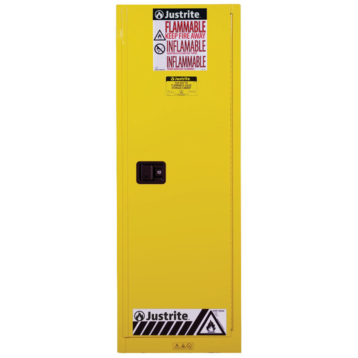 22 Gallon Yellow Slimline Flammable Safety Cabinet