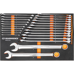 24 Pc 12 Point Long Pattern Combination Metric Wrench Set