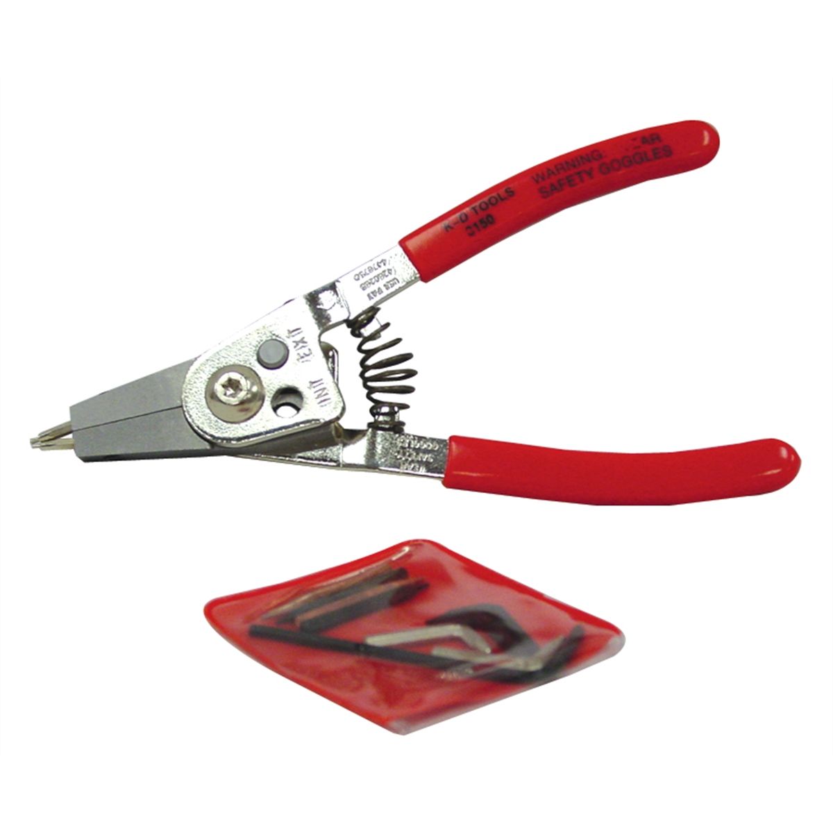 Convertible Internal & External Snap Ring Pliers - Small