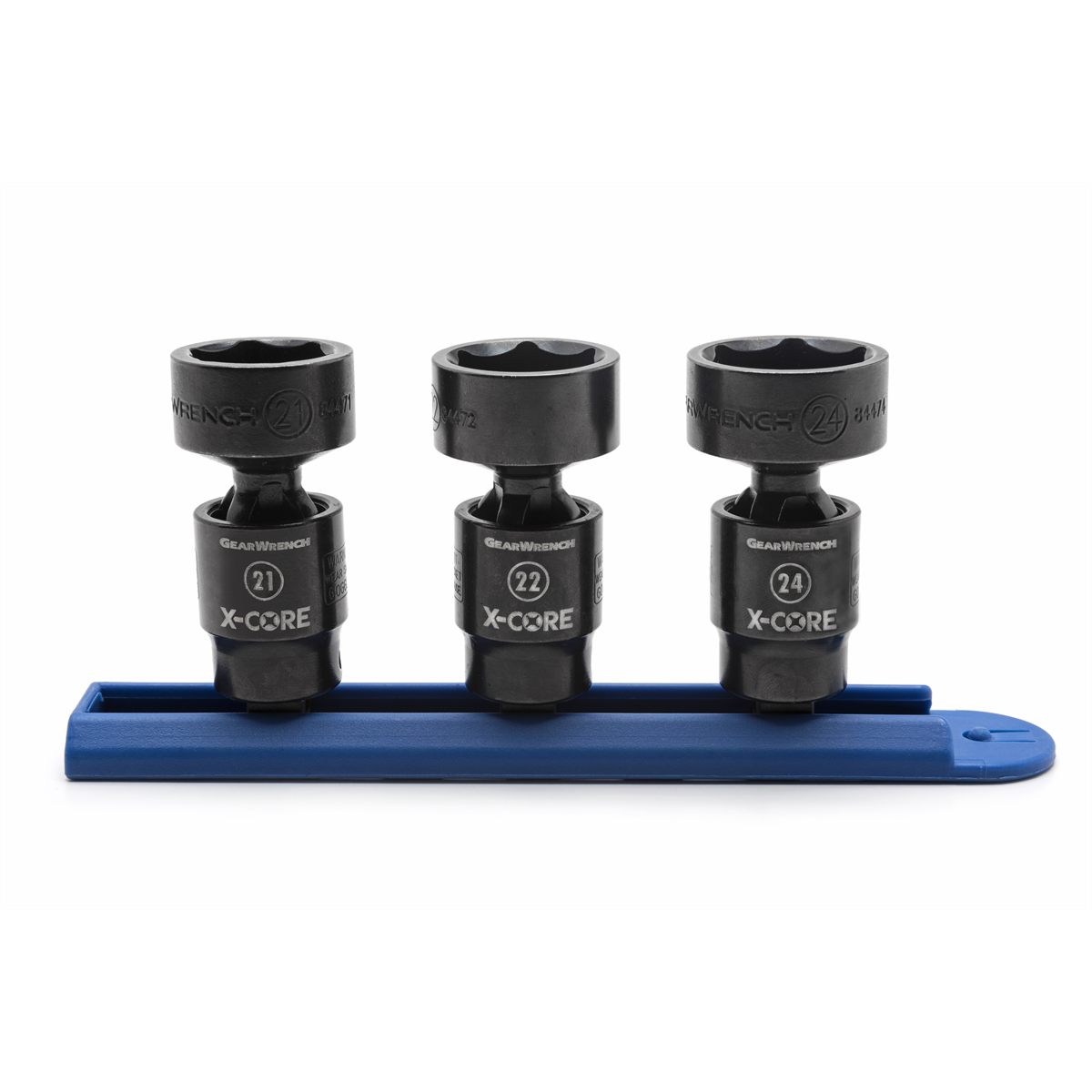 3 Pc. 3/8\" Dr. Metric Pinless Universal Impact Socket Set