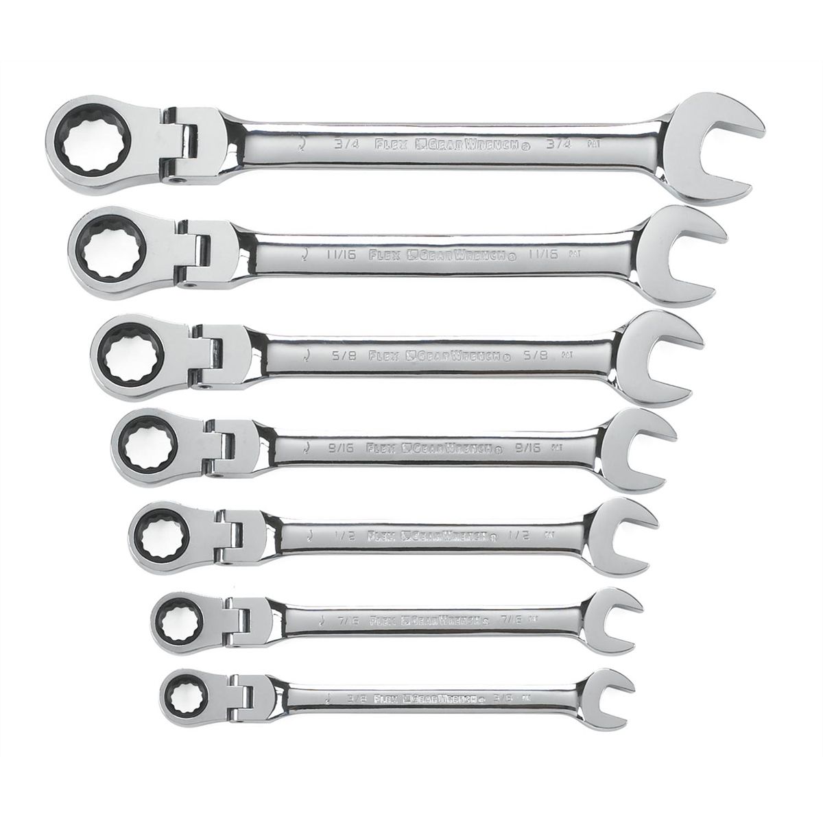KD Tools 9902 16-Pc Metric Flex GearWrench Set KDT9902 KD9902