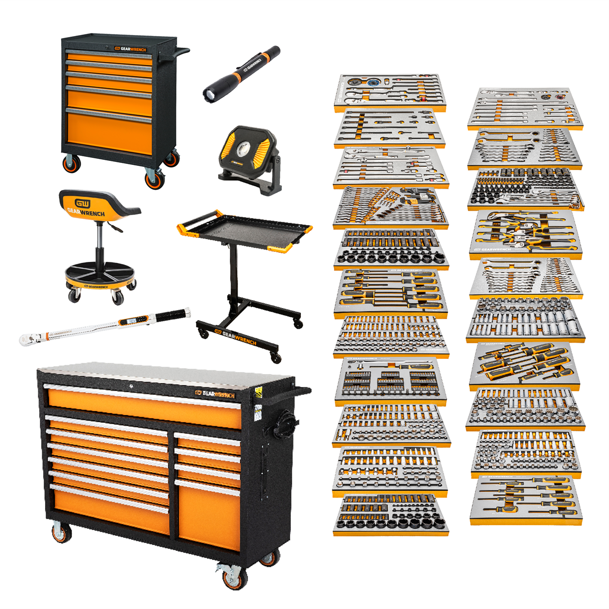 Master Technician set 1024 pc with storage and trays