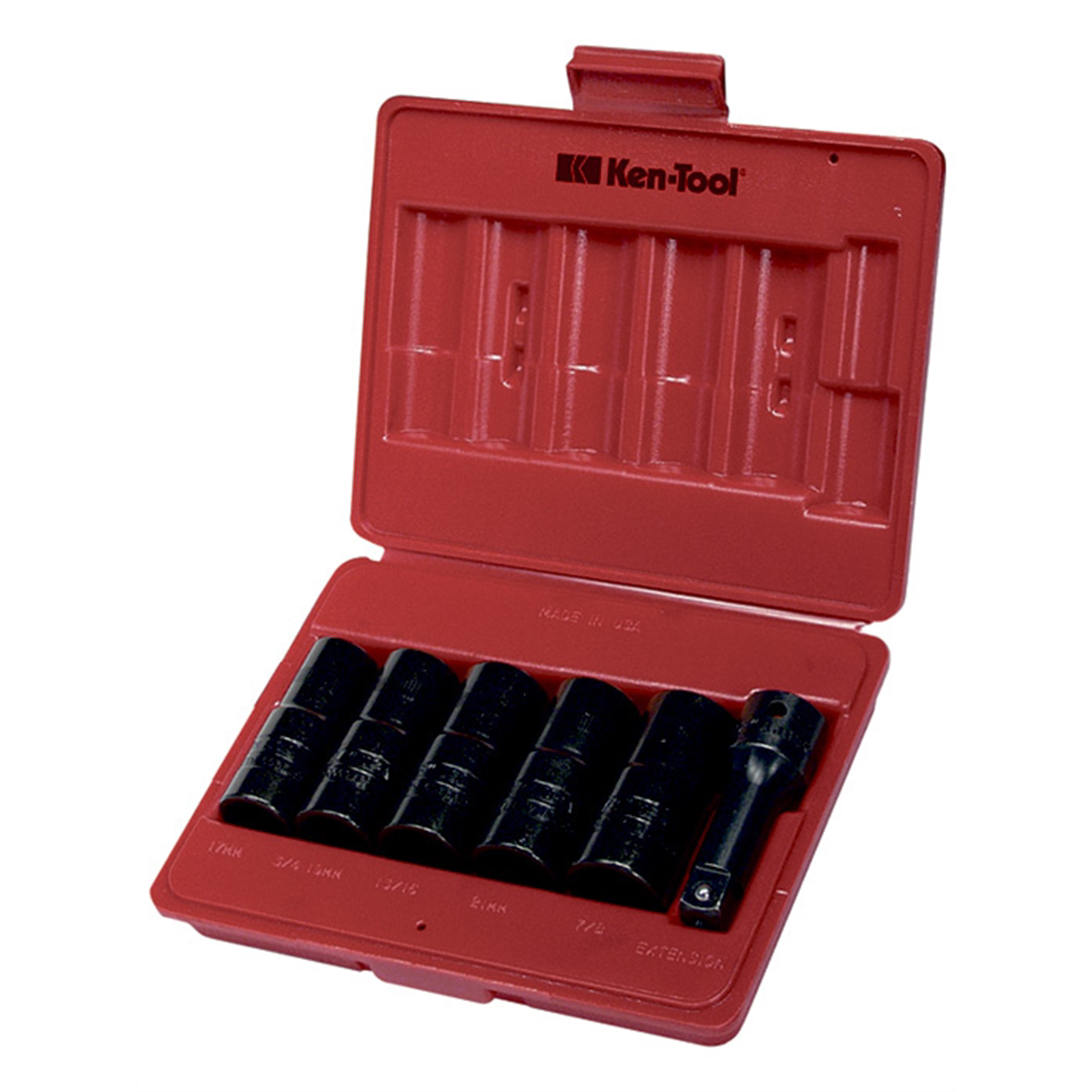 Six Piece Double-Duty Flip Impact Socket Set