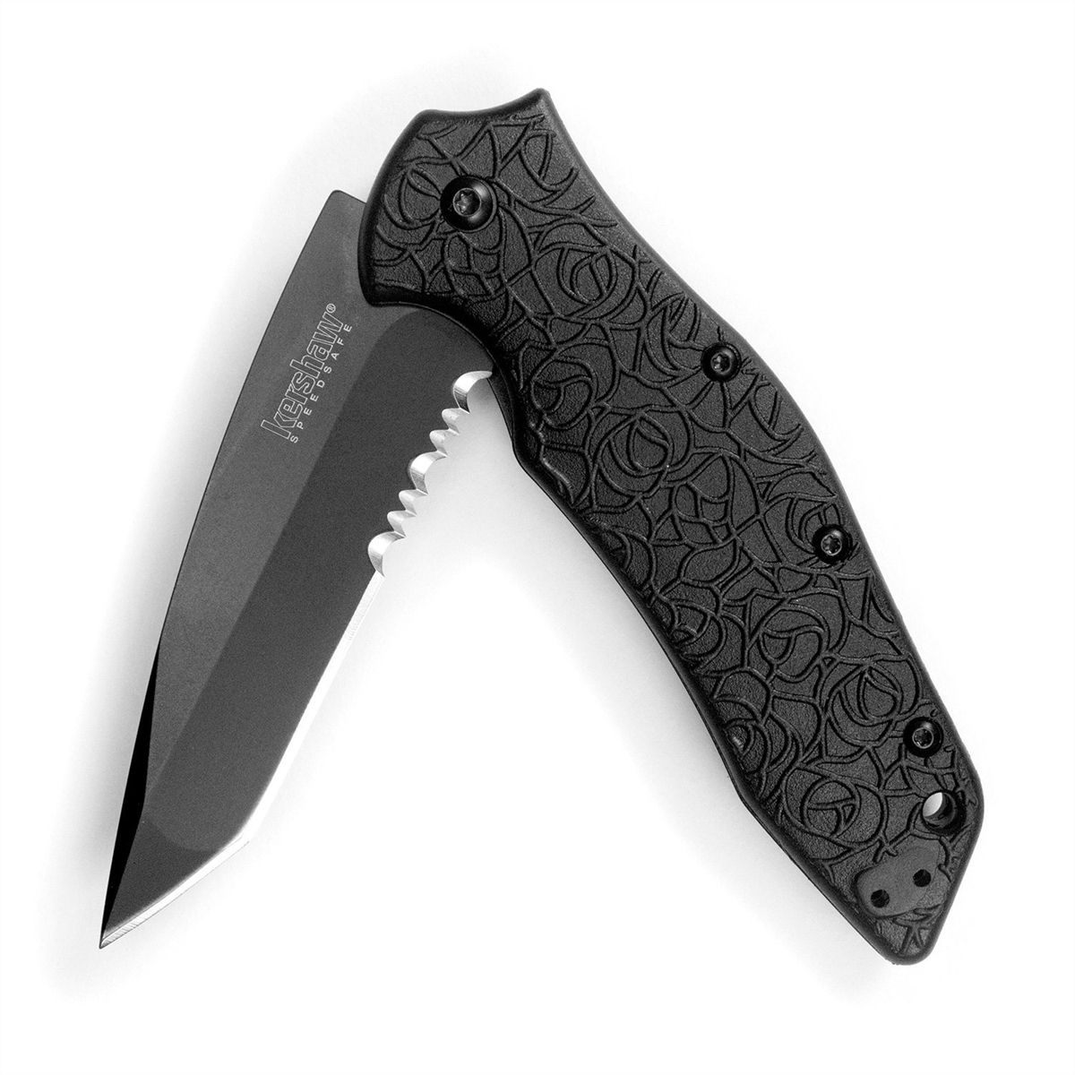 KURO TANTO - BLK/BLK SERRATED