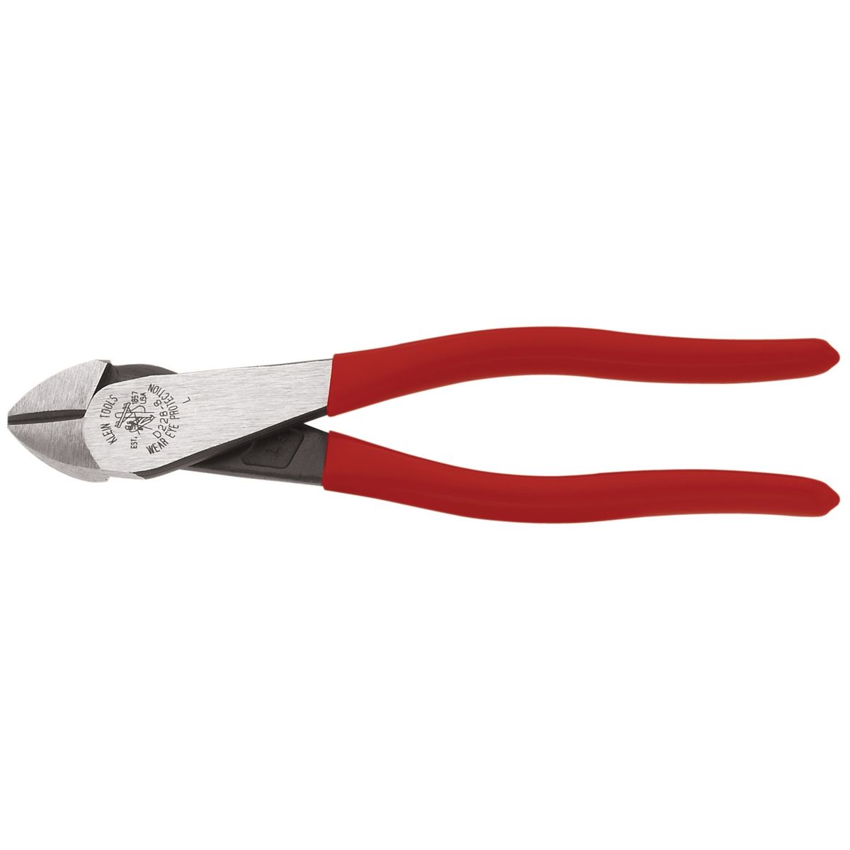 Diag-Cutting Pliers Hi-Leverage Angled Head 8"