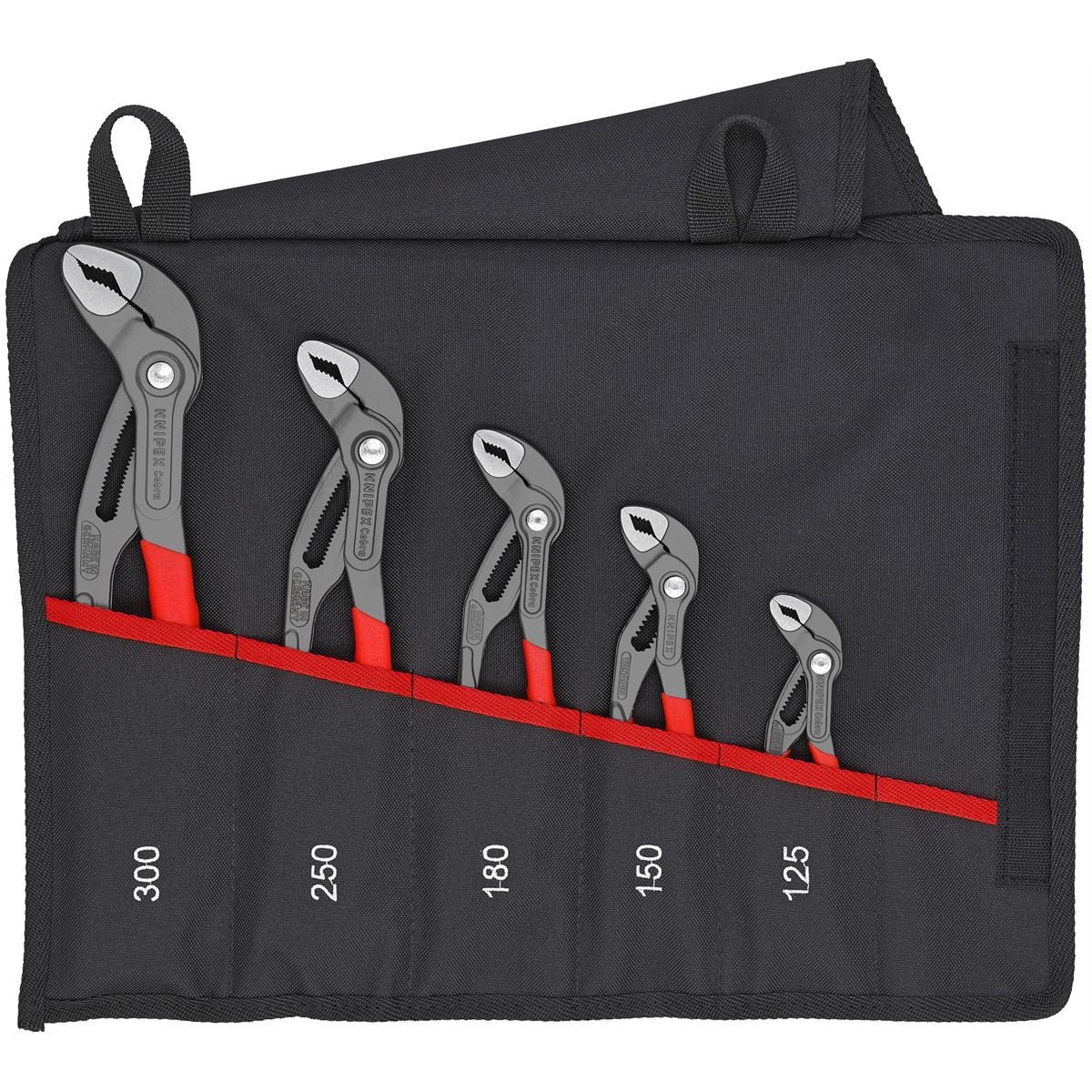 5PC COBRA PLIERS SET IN TOOL POUCH