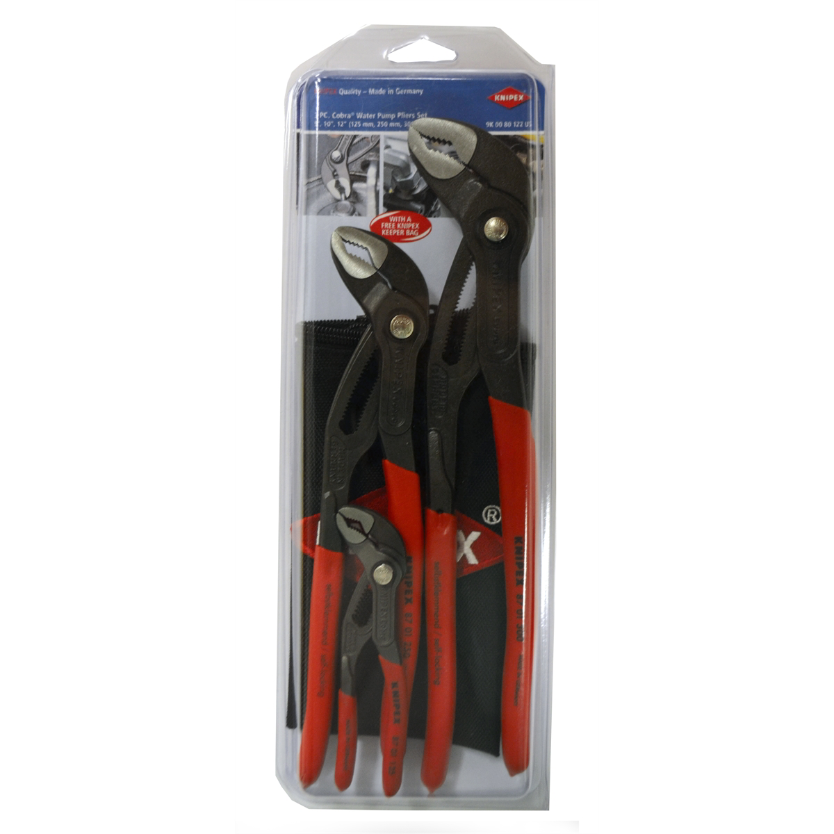 3PC COBRA PLIER SET W/CASE