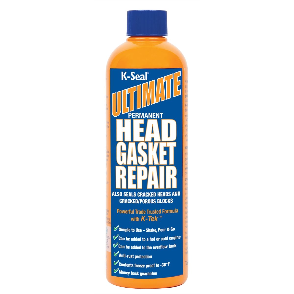 Guaranteed gasket repair in a bottle 