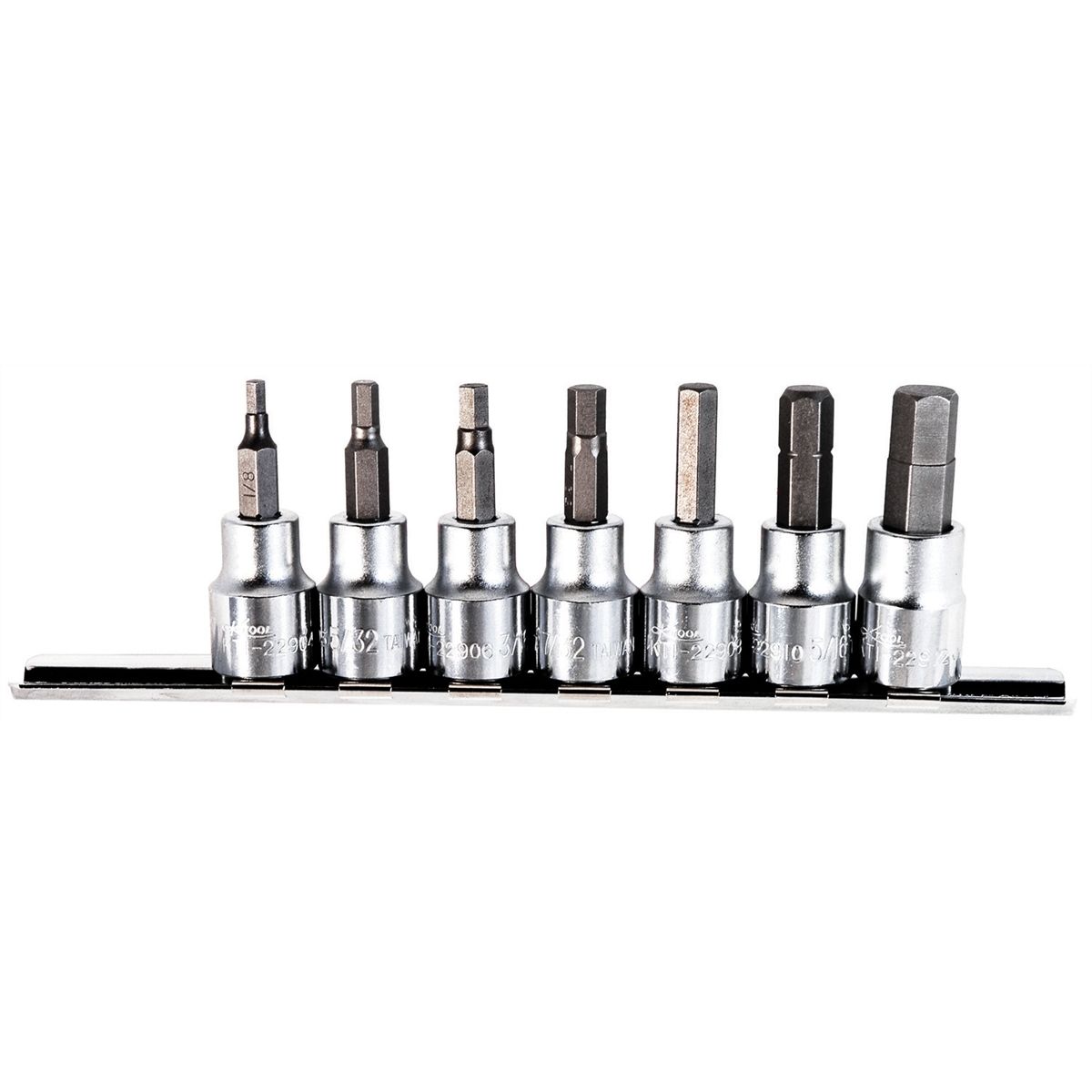 Hex Bit Socket Set SAE - 3/8 In Drive - 7 Piece