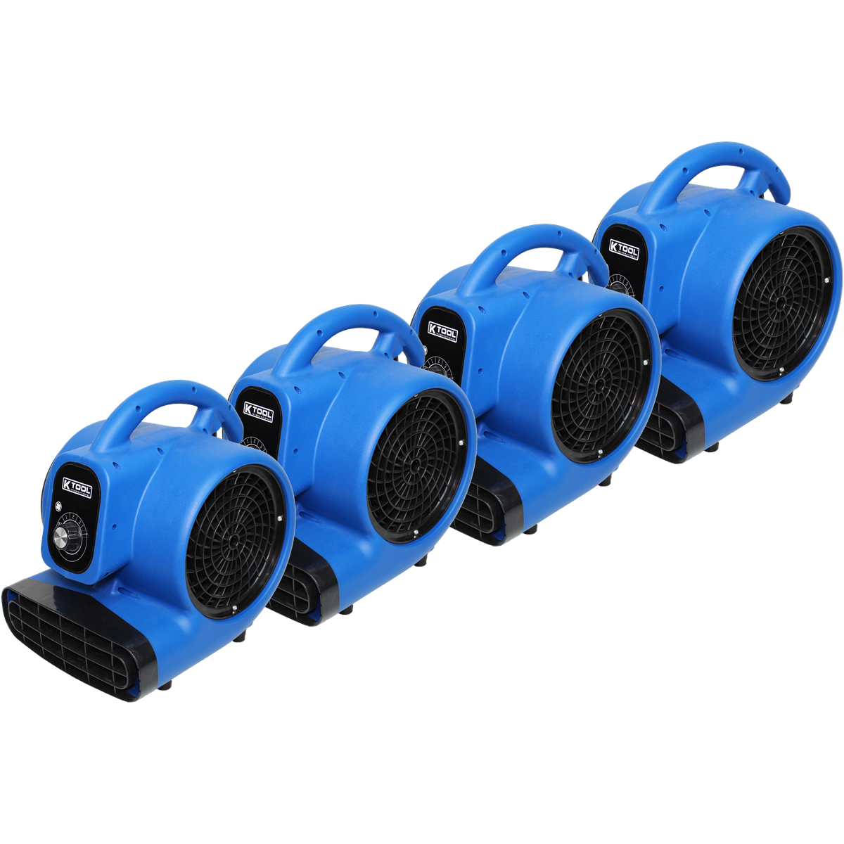 4 pack of 800 CFM Floor Blowers