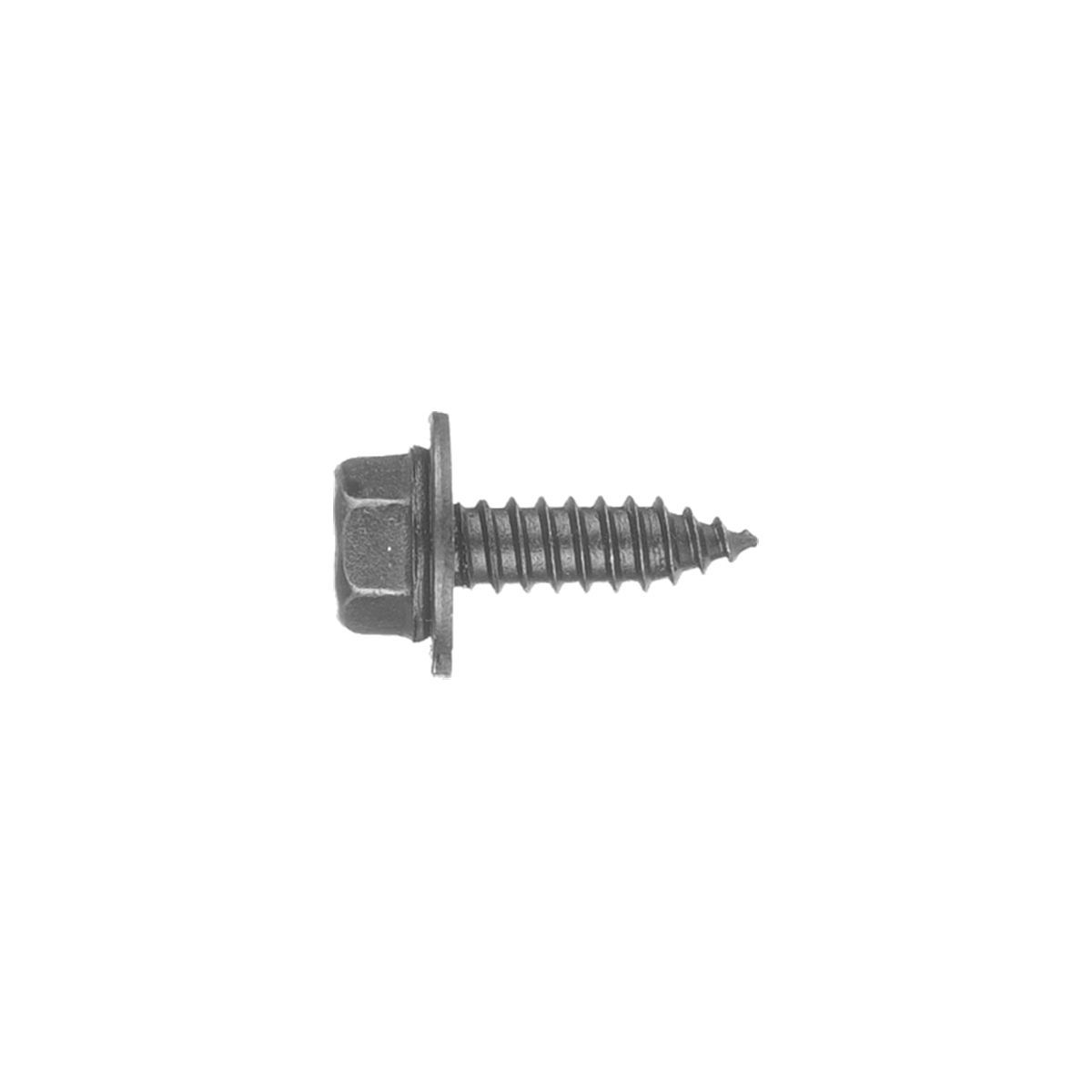 10MM-SHEET METAL SCREWS BLACK CLMSHL (4 PCK)