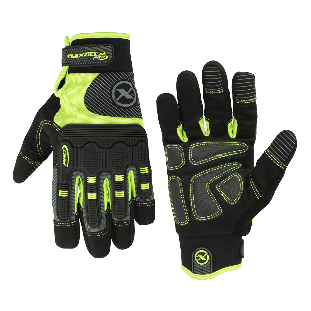 Gloves Synth Leather Black/ZillaGreen XXL