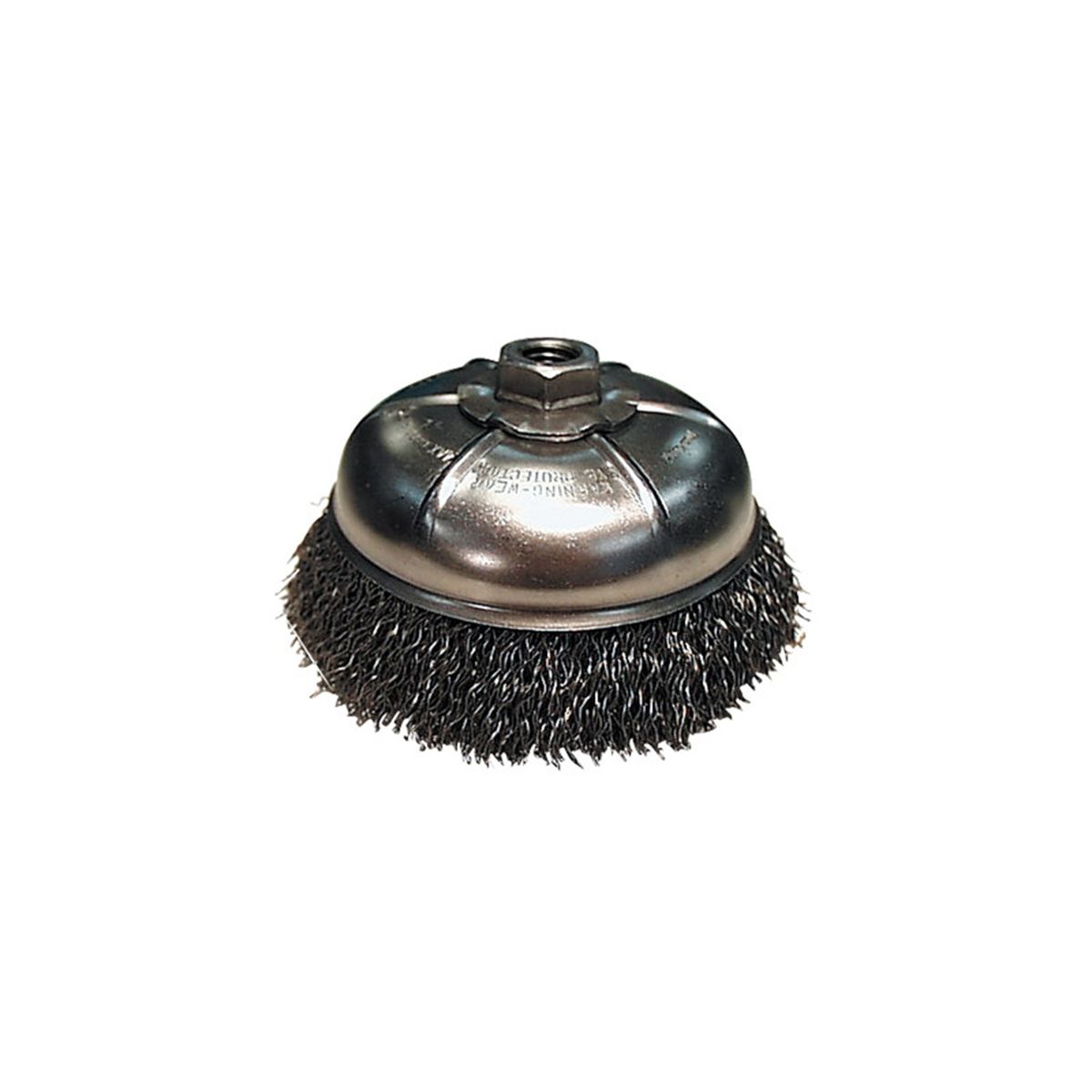 Crimped Style Wire Cup Brush - 3In, 5/8In-11 Arbor