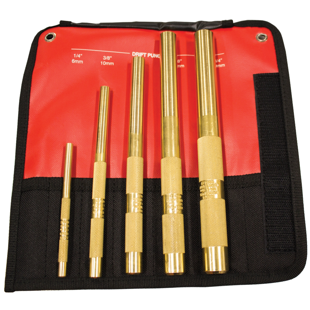 5PC BRASS DRIFT PUNCH SET