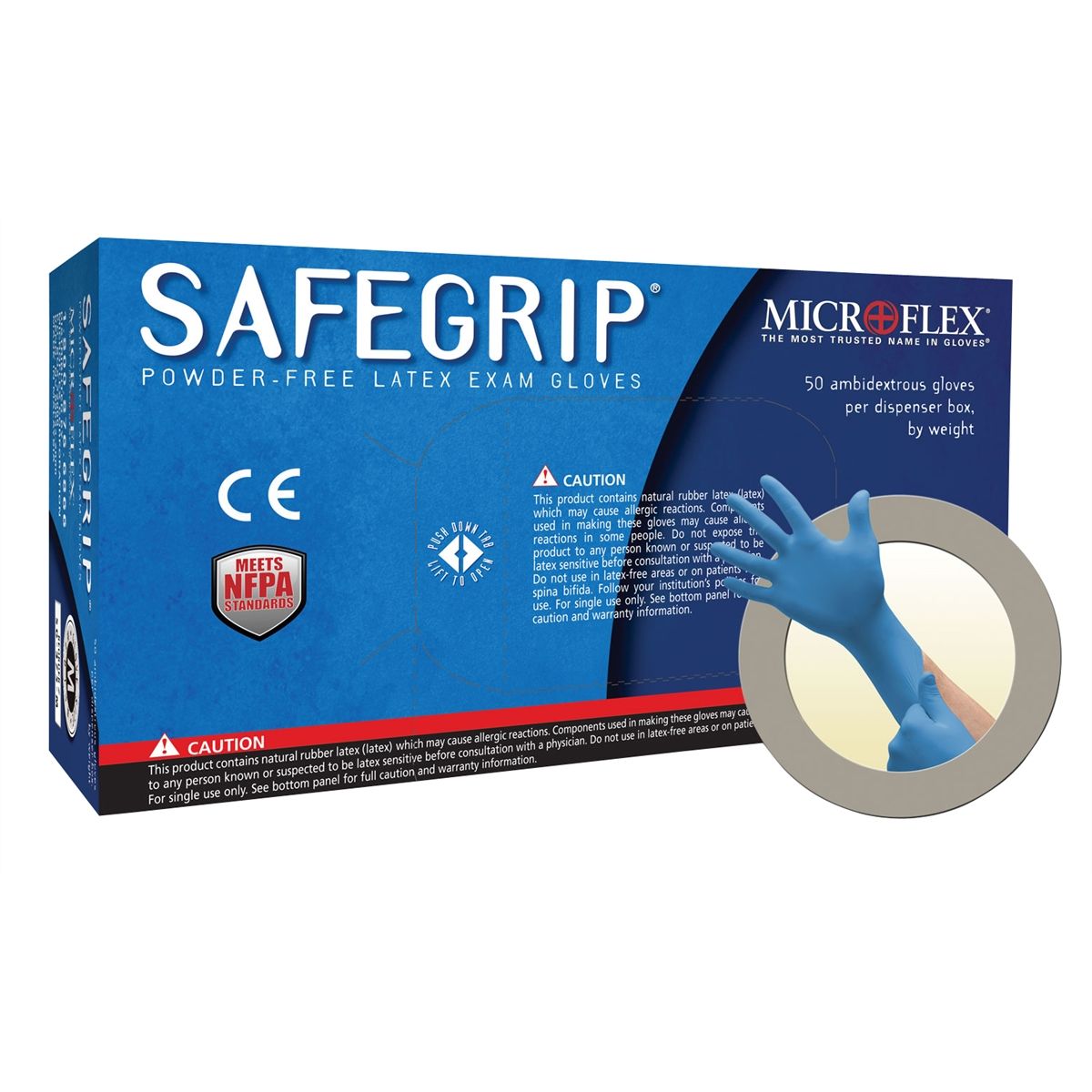 Safe Grip Powder Free Latex Gloves - X-Large
